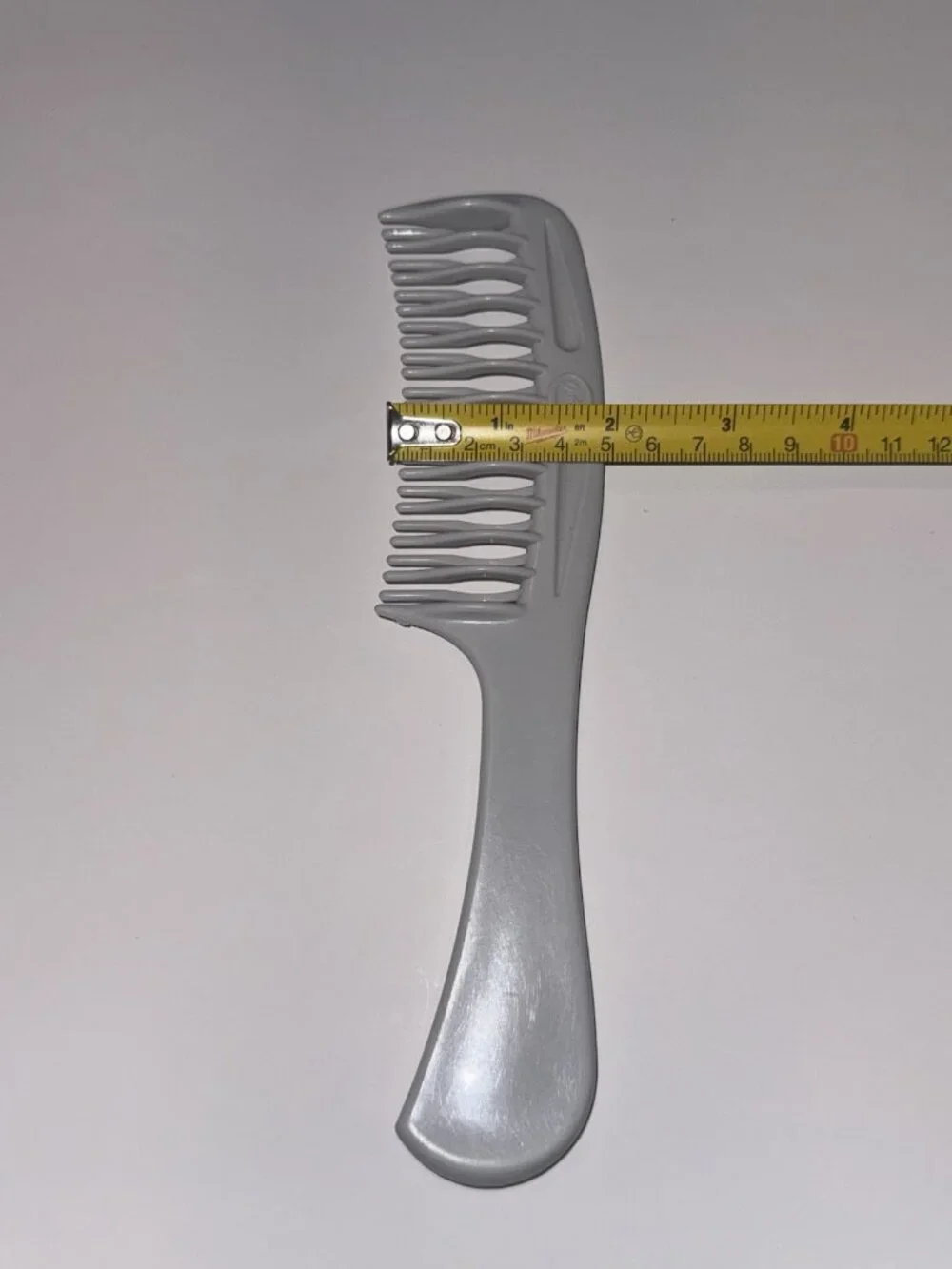 Vintage Goody Unbreakable Detangler Super Comb Grey Plastic 450 Double Row